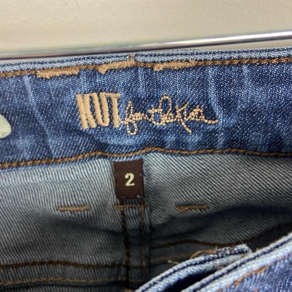 KUT from the Kloth Diana Skinny Jeans Mid Rise Size 2 Pockets Blue Denim Minimal - Picture 5 of 16